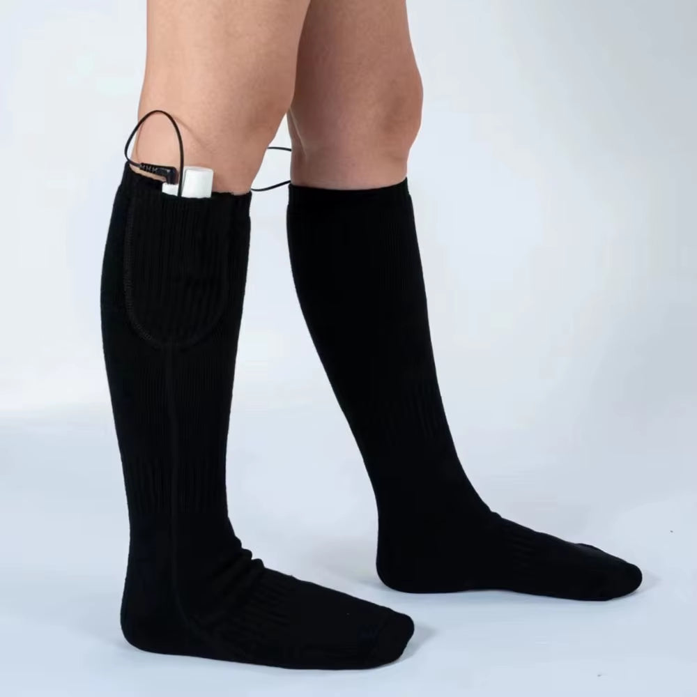 Ultimate USB Rechargeable Heated Socks with 3 Temperature Settings - Perfect for Winter Sports and Outdoor Adventures for Men and Women